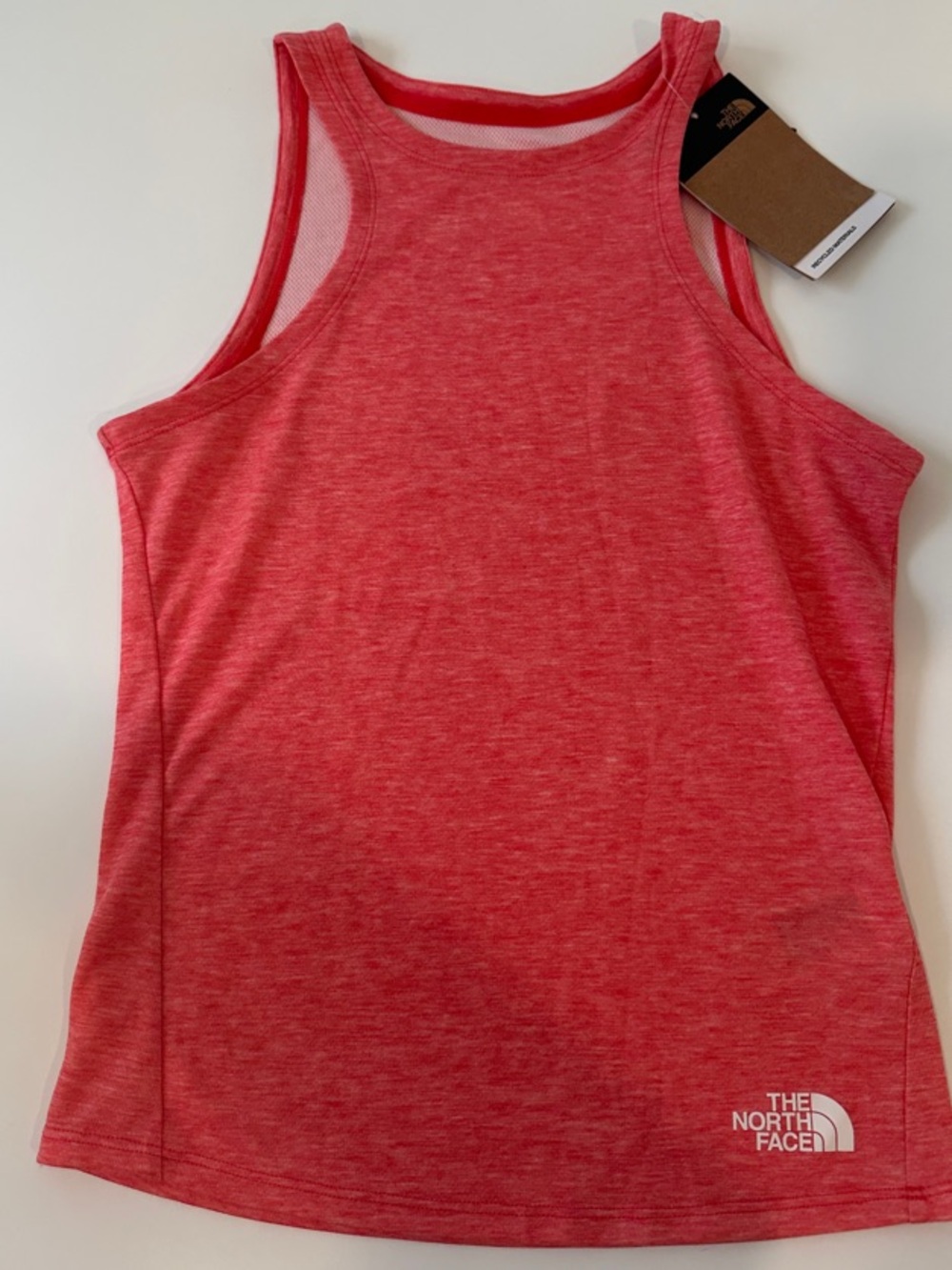 The North‎ Face Womens Red Heathered Fitted Active Tank Top NWT Size Small